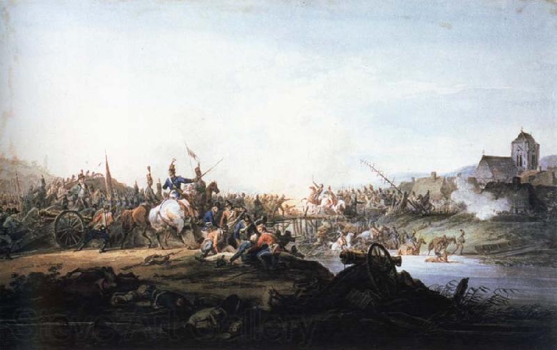 Aleksander Gierymski battle between russians and kosciuszko forces in 1801 France oil painting art